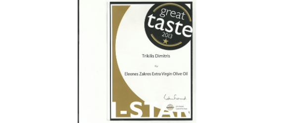 Great Taste Award 2013-gewinner Eleones Zakros