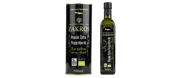 Organic olive oil from Zakros-Crete